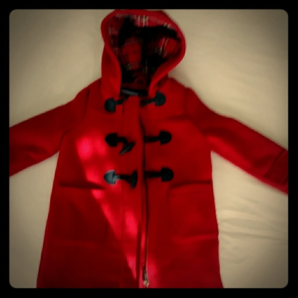 Red wool coat